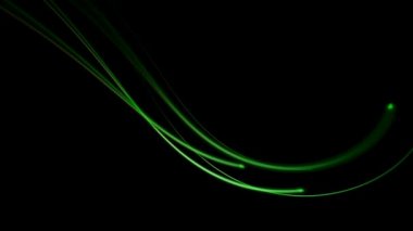 yeşil parlak kontur