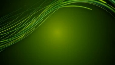 Yeşil bükülmüş kablolar