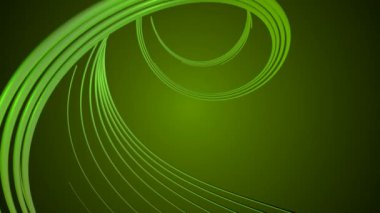 Yeşil kontur bükülmüş