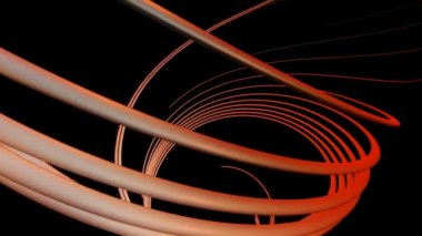 Kırmızı kontur bükülmüş