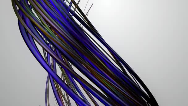 旋转的彩色藤 — 图库视频影像
