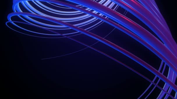 lignes de lumières courbes 