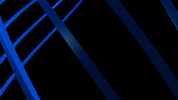 Linee di curva blu — Video Stock