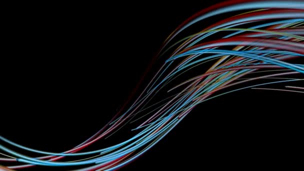 Cables ópticos de crecimiento — Vídeos de Stock