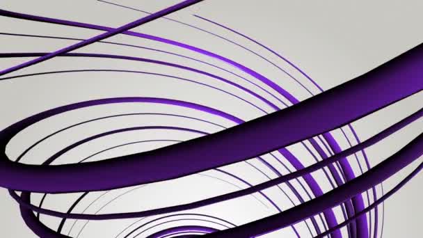 Cuerdas púrpura hélice — Vídeos de Stock