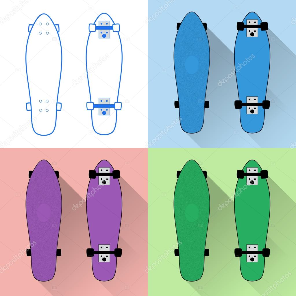 Short skateboards collection