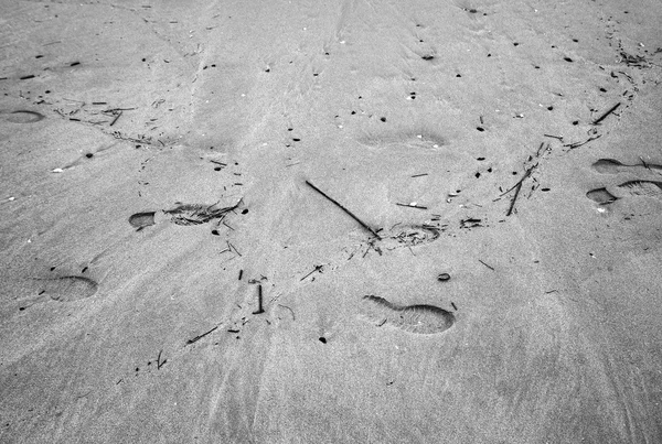 Texture sable. Photo noir et blanc — Photo