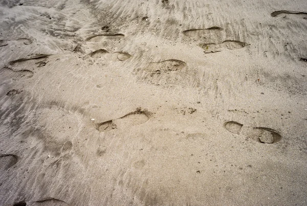 Traces de sable, texture. Image couleur — Photo