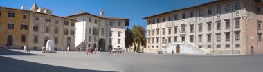 Pisa, Cavalieri kare panorama. Renkli görüntü