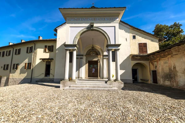 Fasaden Den Lilla Kyrkan Francis Sanctuary Sacro Monte Orta Piemonte — Stockfoto