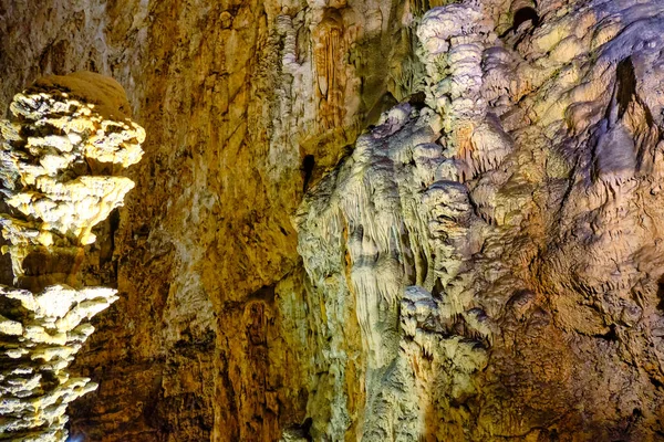 Interior Famosa Caverna Cárstica Gigante Uma Grande Caverna Turística Contendo — Fotografia de Stock