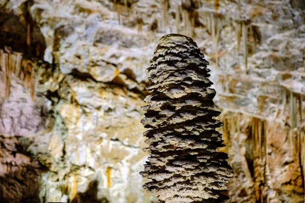 Das Innere Der Berühmten Karsthöhle Der Riese Einer Großen Touristenhöhle — Stockfoto