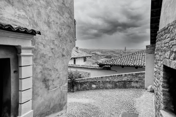 Vecchia Monforte Alba Tipico Borgo Medievale Delle Langhe Sito Unesco — Foto Stock