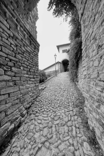 Vecchia Monforte Alba Tipico Borgo Medievale Delle Langhe Sito Unesco — Foto Stock