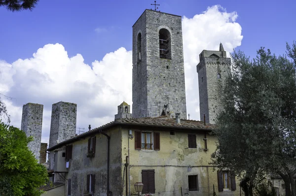 Tower San Gimignano Village — Stockfoto
