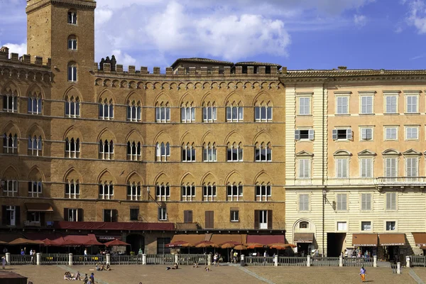 Piazza del Campo (Siena). Imagem colorida — Fotografia de Stock