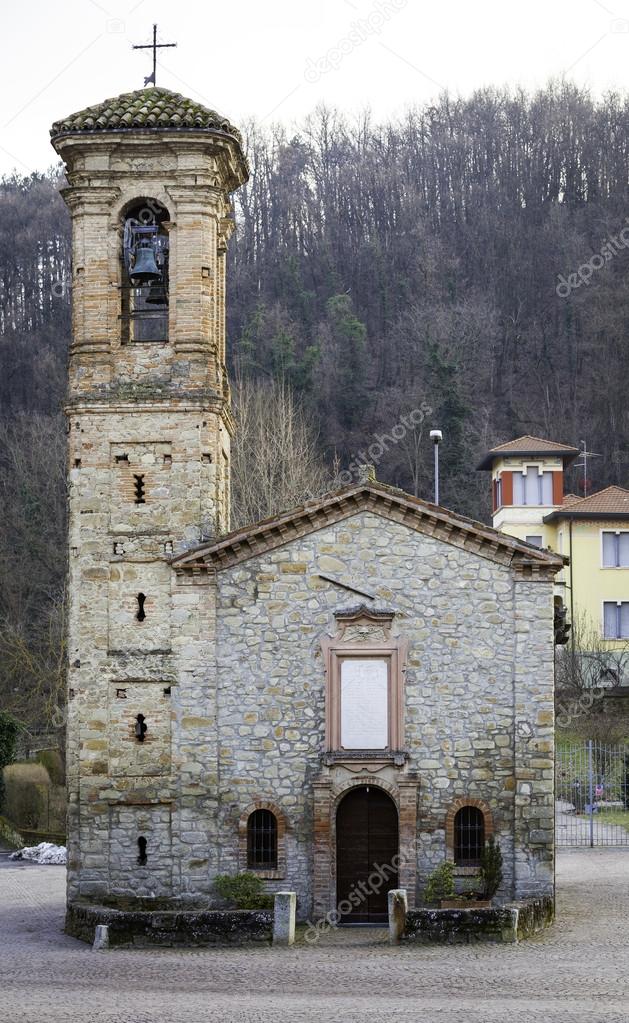Fortunago, Oltrepo Pavese, ancient church. Color image