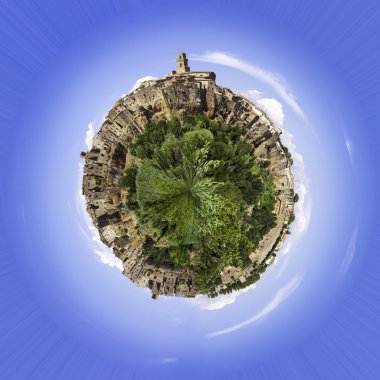 Soyut Antik Dünya. Renkli görüntü