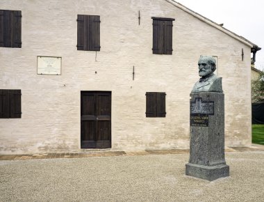 Giuseppe Verdi Doğum evi, ayrıntı. Renkli görüntü