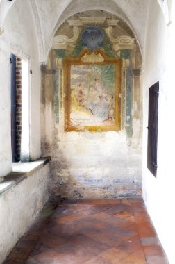 Certosa di Pavia, iç detay. Renkli görüntü