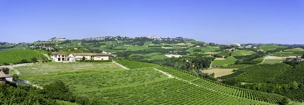 Langhe springtime panorama. Color image — Stock Photo, Image