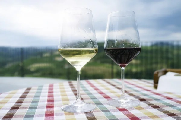 Glasses for wine tasting. Color image — Stock Photo, Image