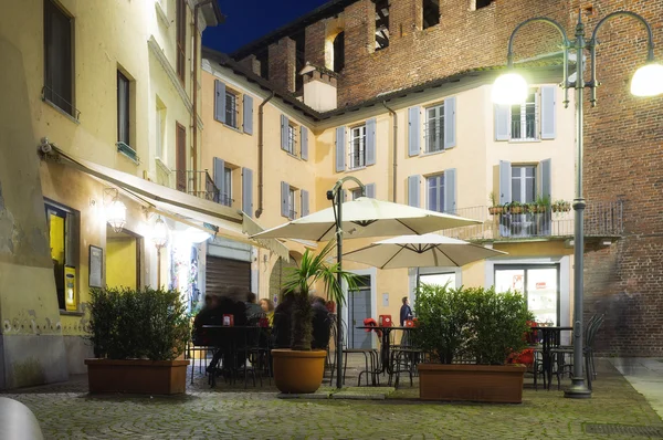 Night life in Vigevano (Pavia). Color image — Φωτογραφία Αρχείου