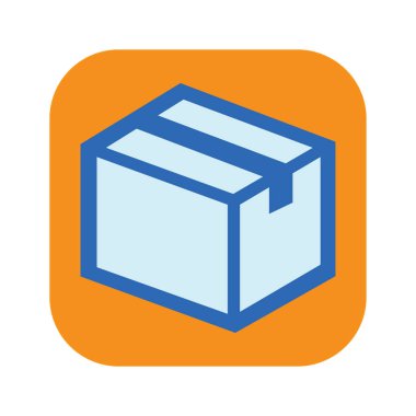 Simge kutusu, paket, ambalaj vb. için resim vektörü grafiği