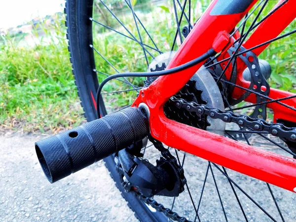 Bomber Footsteps Bicycle Focus Photography — Stock Photo, Image