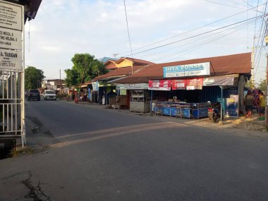 Barselona şehrinin sokak manzarası