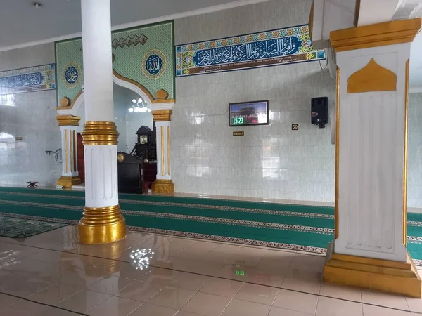 Innenraum Einer Moschee Der Stadt Asahan — Stockfoto