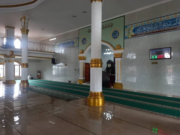 Asahan Indonesië Juni 2019 Interieur Van Een Moskee Asahan Stad — Stockfoto