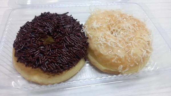 Perto Delicioso Donut — Fotografia de Stock