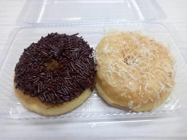 Perto Delicioso Donut — Fotografia de Stock