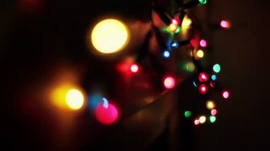 Noel ışıkları renkli bokeh