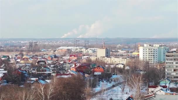 Panoramic view of the suburbs — Stock Video