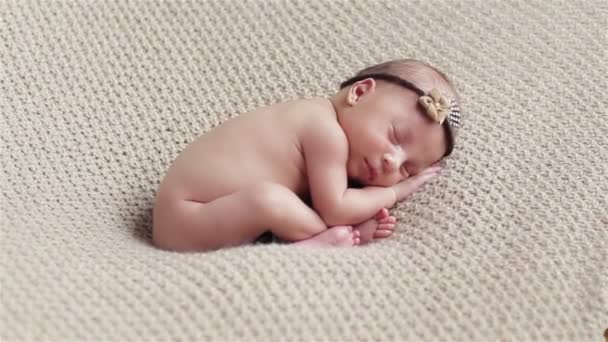 tiny newborn baby girl