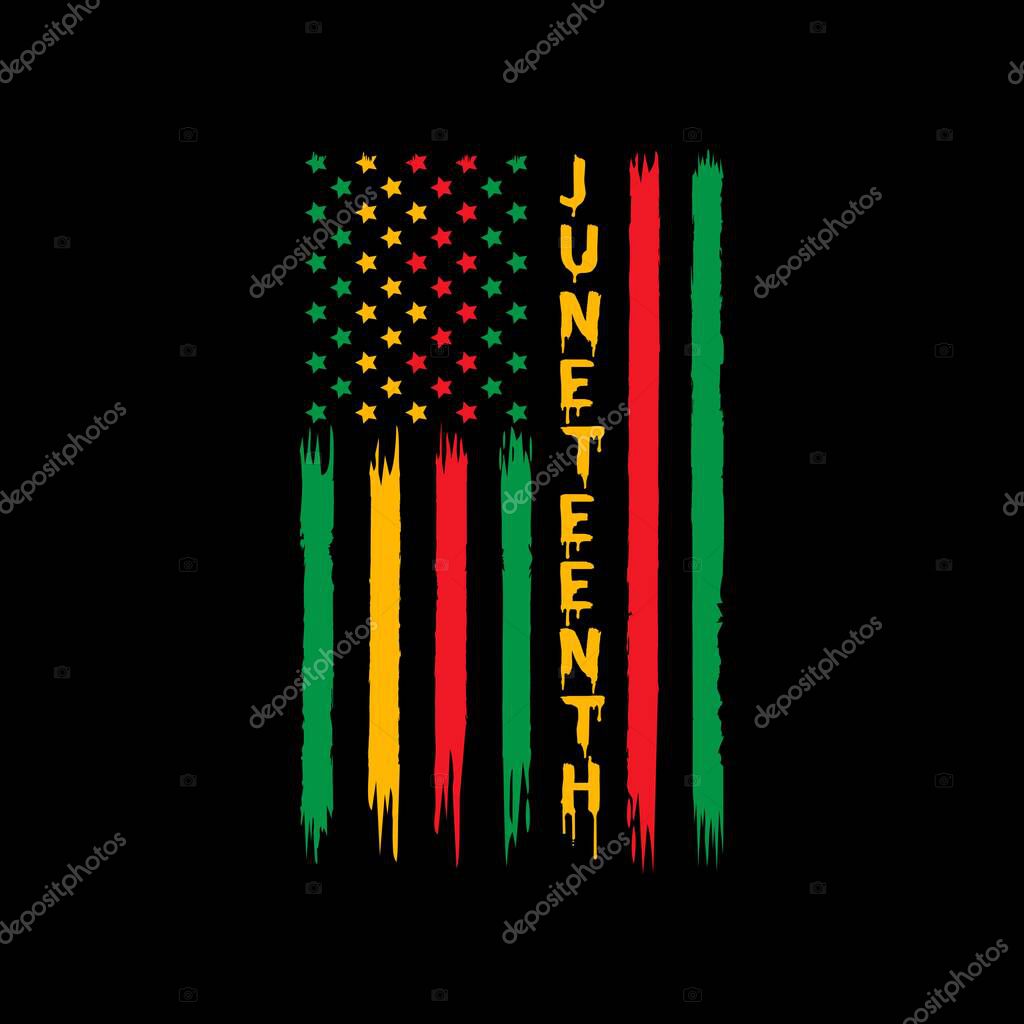 Juneteenth Vector Illustration - Juneteenth Celebration - Black Freedom celebrate. Good for t shirt print, card, poster, mug, and other gift design.