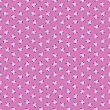 Pembe arka planda çiçekli kusursuz desen