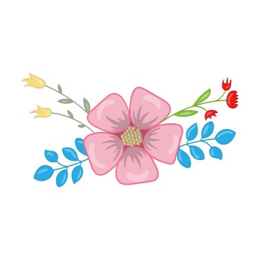 Güzel çiçeklerin vektör çizimi