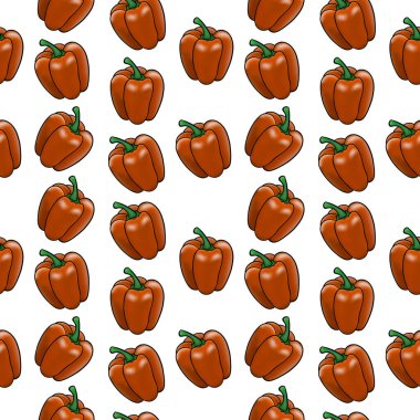 Renkli balkabaklarıyla kusursuz desen. vektör illüstrasyonu