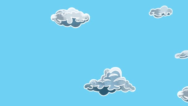 Bewegte Wolken Hintergrundvideo — Stockvideo