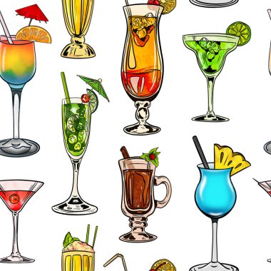 Kokteyller, kokteyller, içecekler, bardaklar, içki, parti, yaz, tatil, içecek, menü,