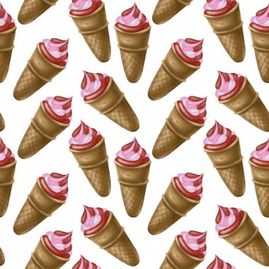 Dondurmayla kusursuz desen. vektör illüstrasyonu