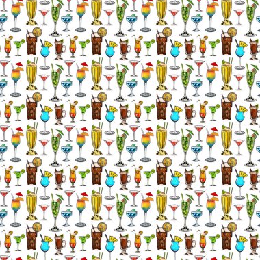 Şarabın farklı türlerinin kusursuz deseni