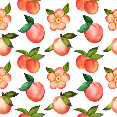 suluboya turunçgiller ve yapraklarla kusursuz desen