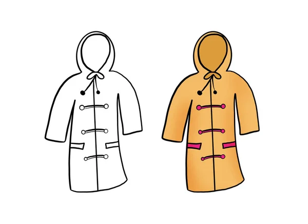 Vector Illustration Fashion Garment Icon Fit Clothing Clothes Jacket Shirt — Stock Photo, Image
