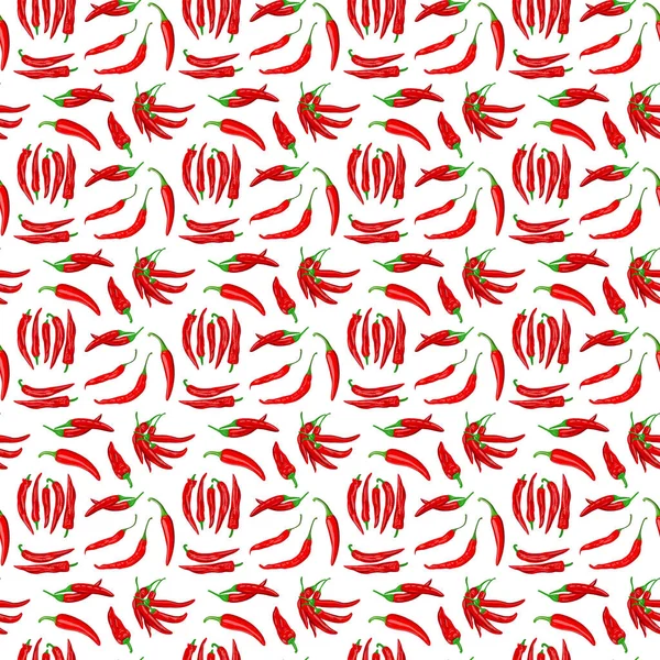 Seamless Pattern Red White Pink Tomatoes Vector Illustration — Stock Photo, Image