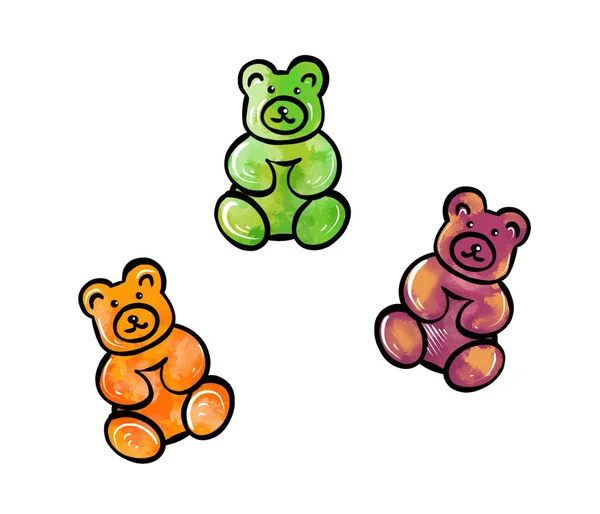 Ícone Brinquedo Urso Desenho Animado Ilustração Ursinhos Pelúcia Ícones Vetoriais — Fotografia de Stock