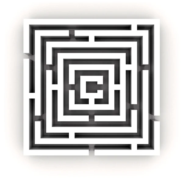 高分辨率的 3d 渲染的迷宫式迷宫. — 图库照片